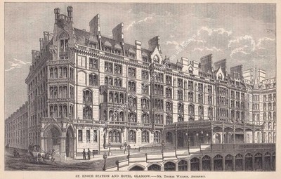 1880 : ST ENOCH STATION AND HOTEL, GLASGOW. THOMAS WILLSON, ARCHITECT. AN ORIGIN