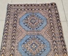 Rare Hand knotted Vintage Pakistani Bokhara Jhaldar Wool Area Rug 3.1 x 2.0 Ft — photo 5