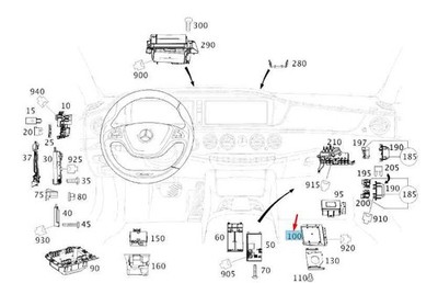 MERCEDES-BENZ S W222 Active Body Control Unit A2229008806 NEU ORIGINAL