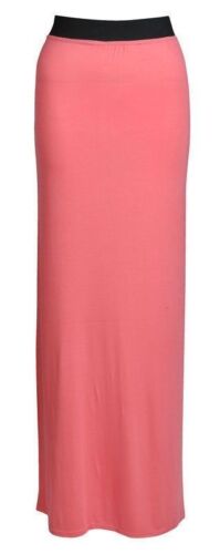 Damas Mujer Gitana Camiseta Larga ceñida al cuerpo Maxi Vestido Falda Damas Falda Talla 8-26 - Imagen 7 de 17