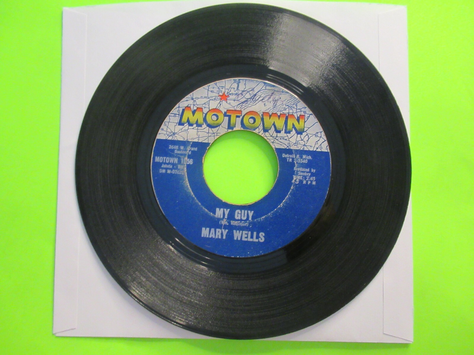 MARY WELLS MY GUY / OH LITTLE BOY 45 7