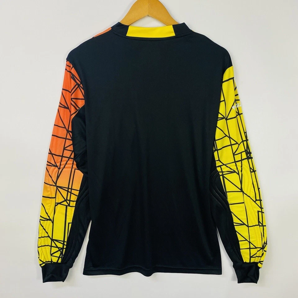 Camiseta de portero Vizari para hombre talla adulto pequeña amarilla naranja camiseta de fútbol Foto 4 de 4