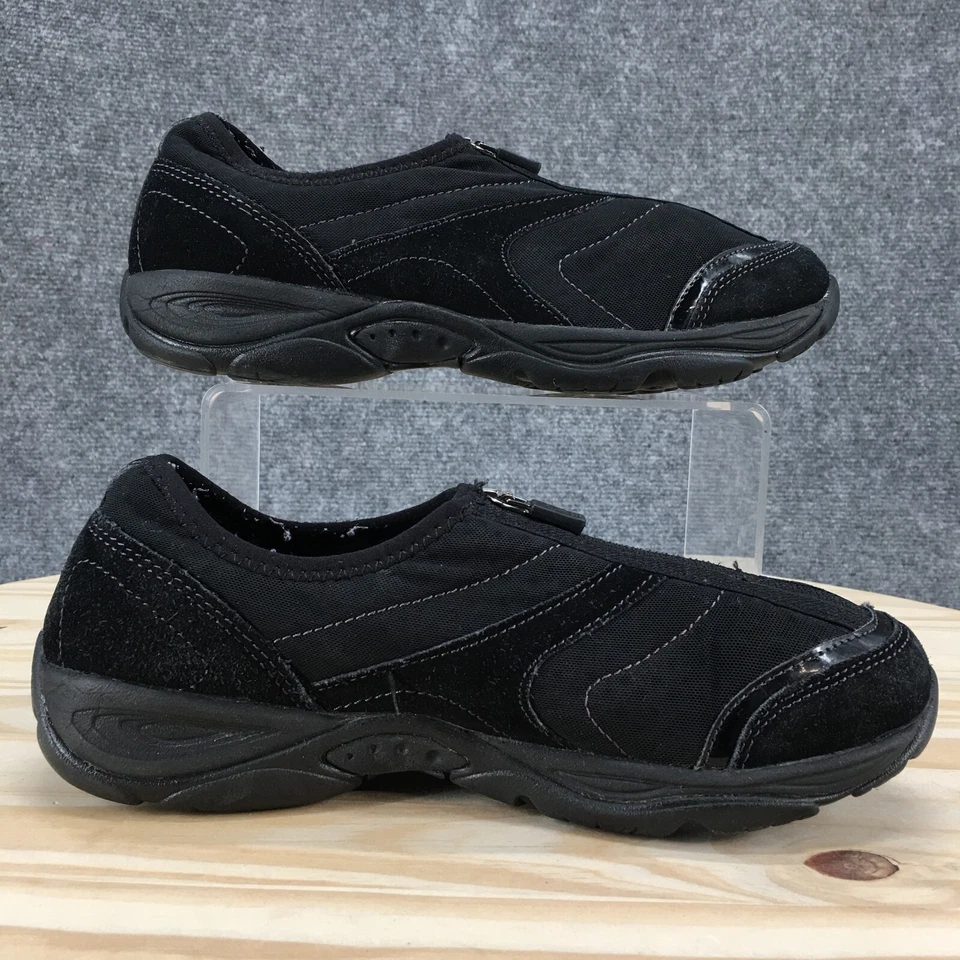 Easy Spirit Esellicott Shoes Womens 7 Black 16410914 Hiking Sneakers Zip Front - Image 2 of 4