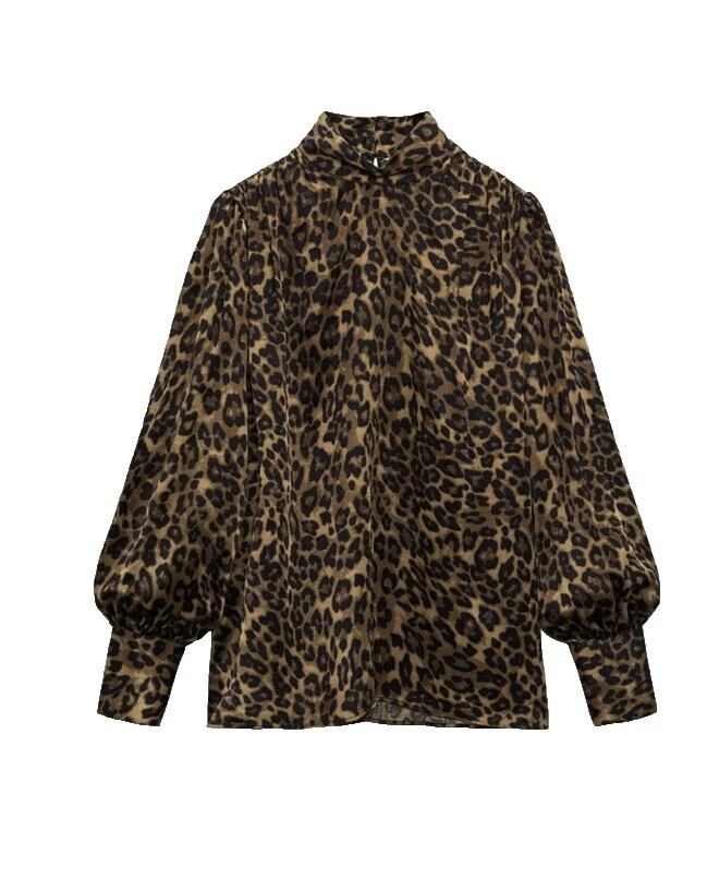 Camisetas Zara Viscosa Estampado Animal para Mujer