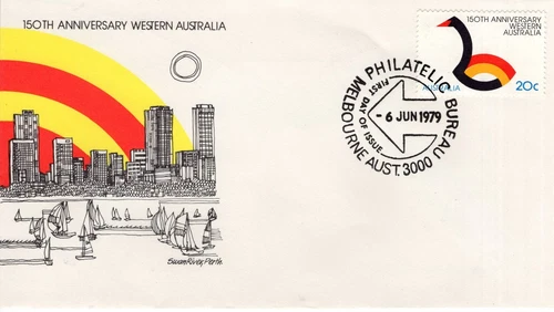 AUSTRALIA  1979 The 150th Anniversary of Western Australia   FDC19655