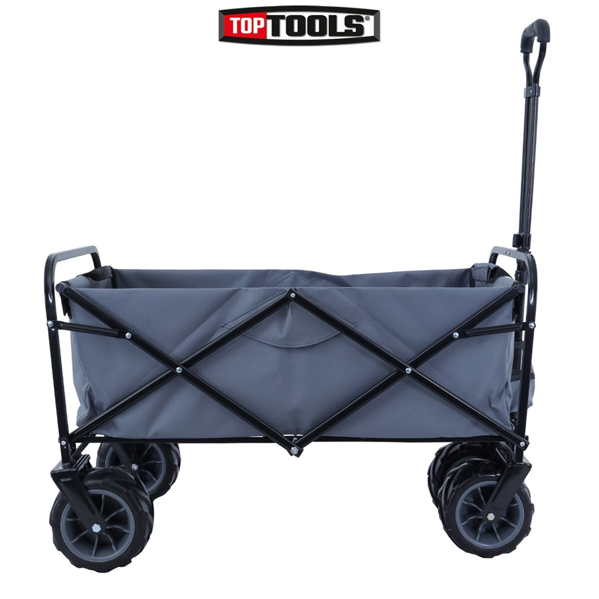 TOUGH MASTER Folding Wagon 80 kg Multipurpose Collapsible Trolley Cart