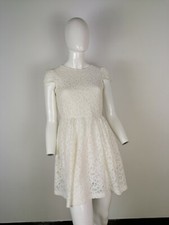 ZARA VESTITO  VESTITINO ABITO  TAGLIA M COLORE BIANCO PIZZO