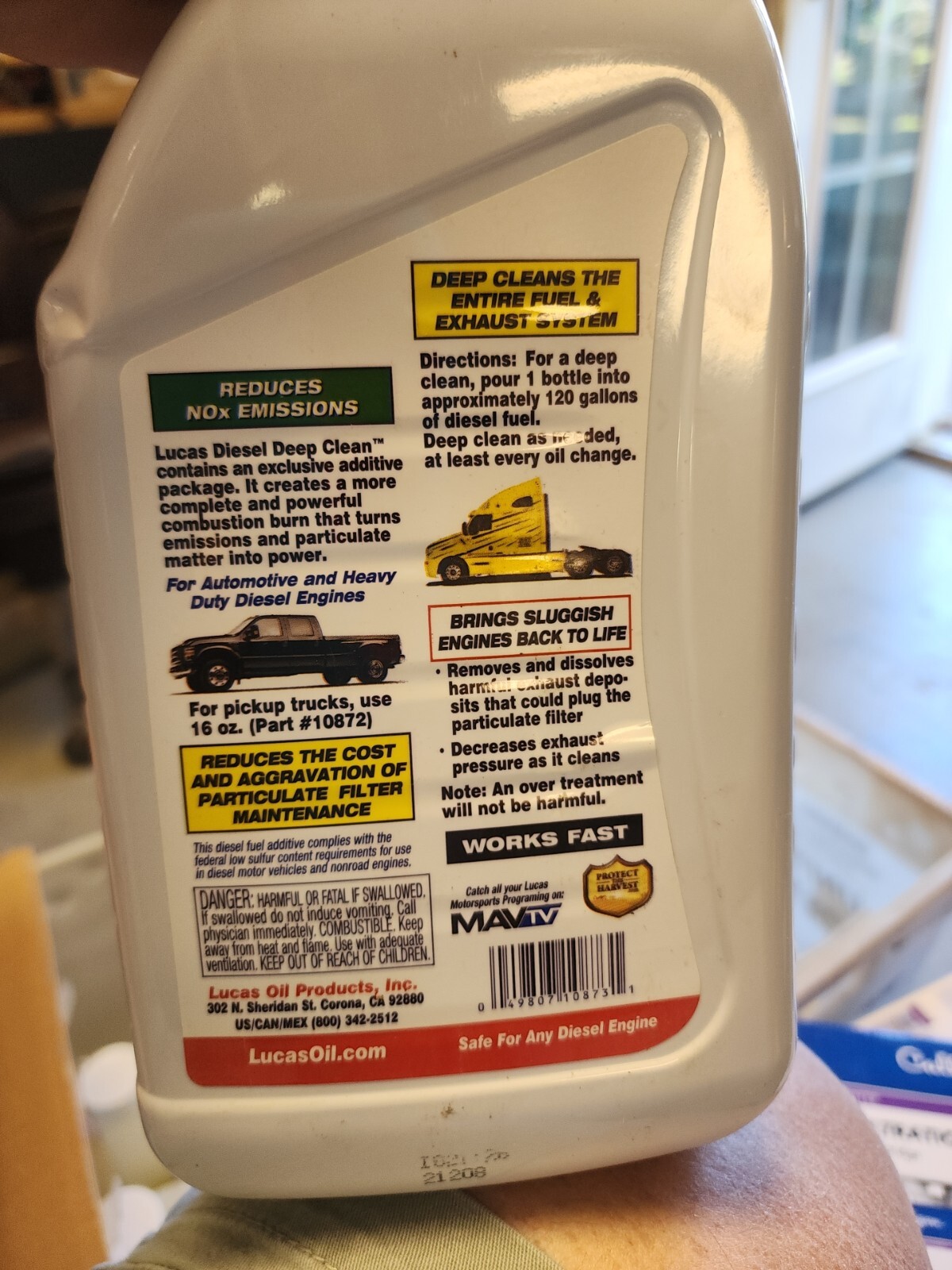 Lucas Oil 10873 Diesel Deep Clean, 2 Quart