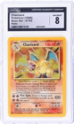 1999 Pokemon Base Set Charizard Holo #4 CGC 8