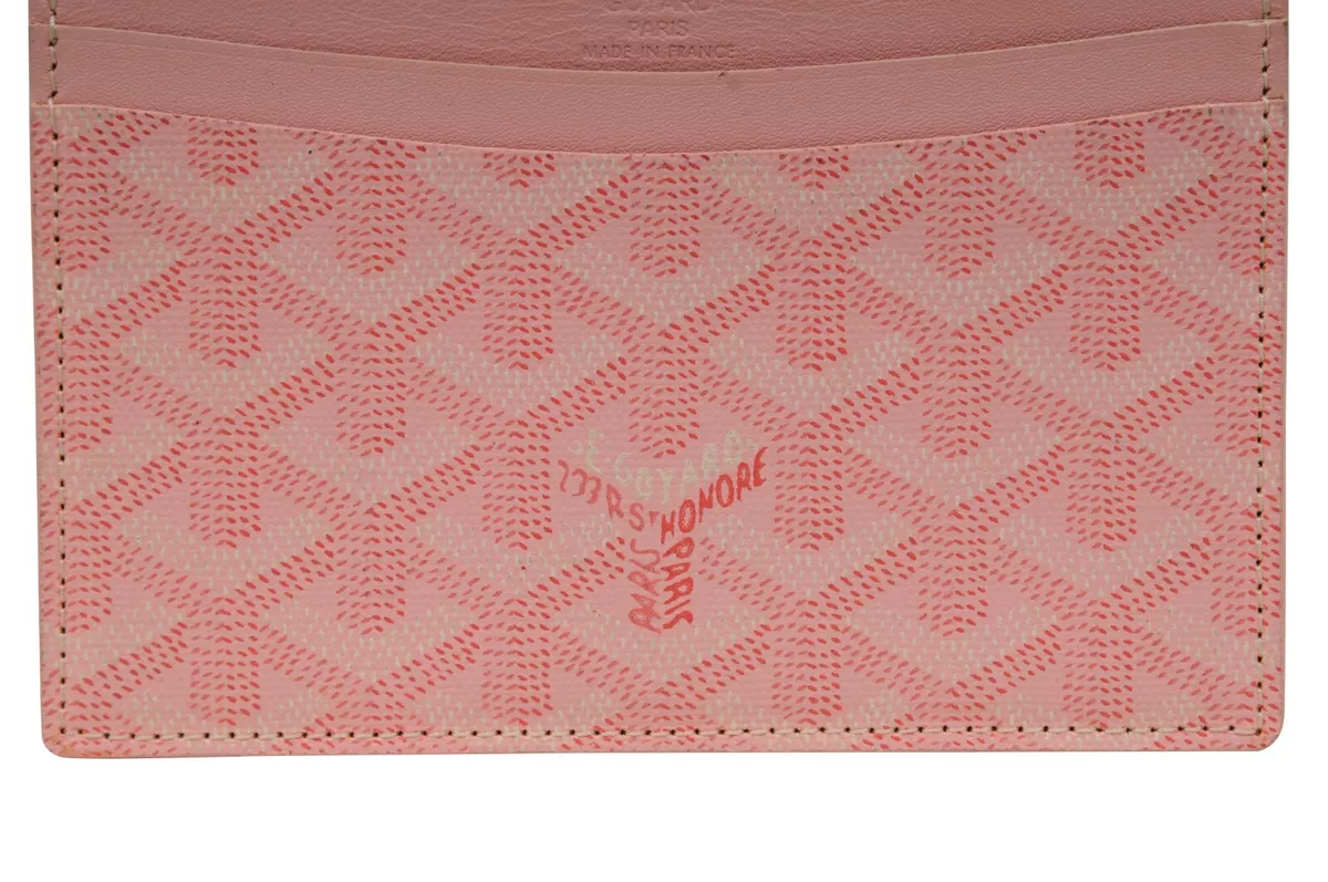 Goyard Goyardine Card Holder - Pink Wallets, Accessories