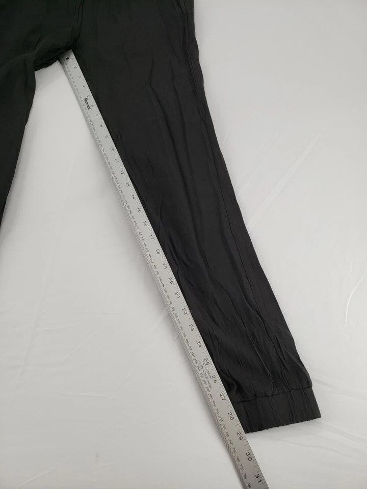 Pantalones de chándal para mujer talla M negros pantalones informales con banda de cintura trenzada NUEVOS NUEVOS CON ETIQUETAS Foto 3 de 4