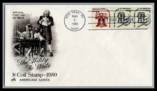 US FDC # 1811 1c Quill & Ink ArtCraft pair  1980, 9M831