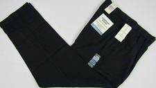 New DOCKERS Comfort Khaki Navy Blue Pant Pleated Men 32x34 Classic Stretch 58