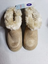 Cat Jack Toddler Girls Size 6 Winter Boots Faux Fur Lined Emani Gold