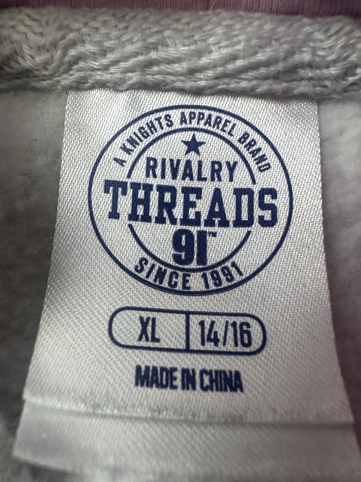 Sudadera con Capucha Oregon State Beavers Jóvenes Niñas XL 14/16 Gris Hilos Rivalidad Foto 3 de 4