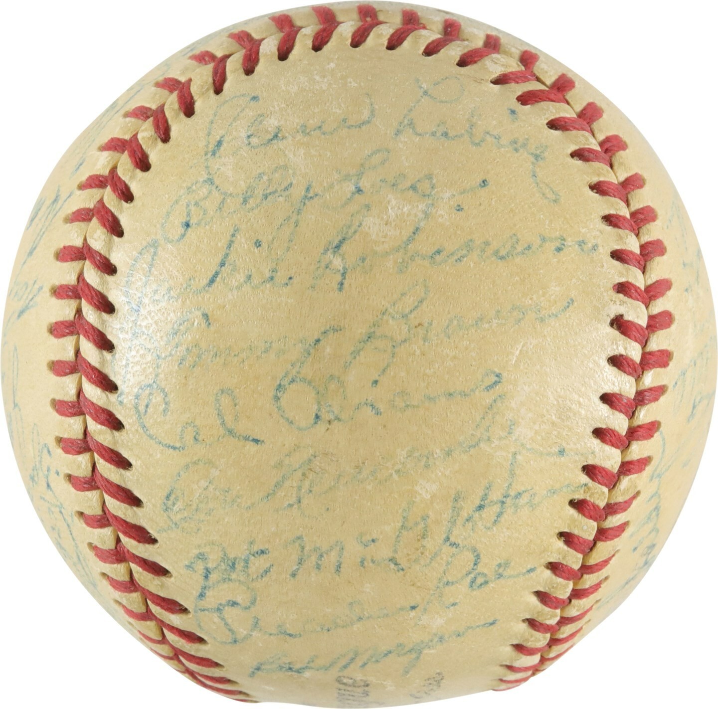 Jackie Robinson Autographed Signed Brooklyn Dodgers 1950 Team Baseball PSA DNA COA 