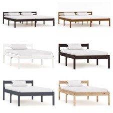 Massivholzbett Kiefer Einzelbett Doppelbett Jugendbett Bettgestell versch Farben