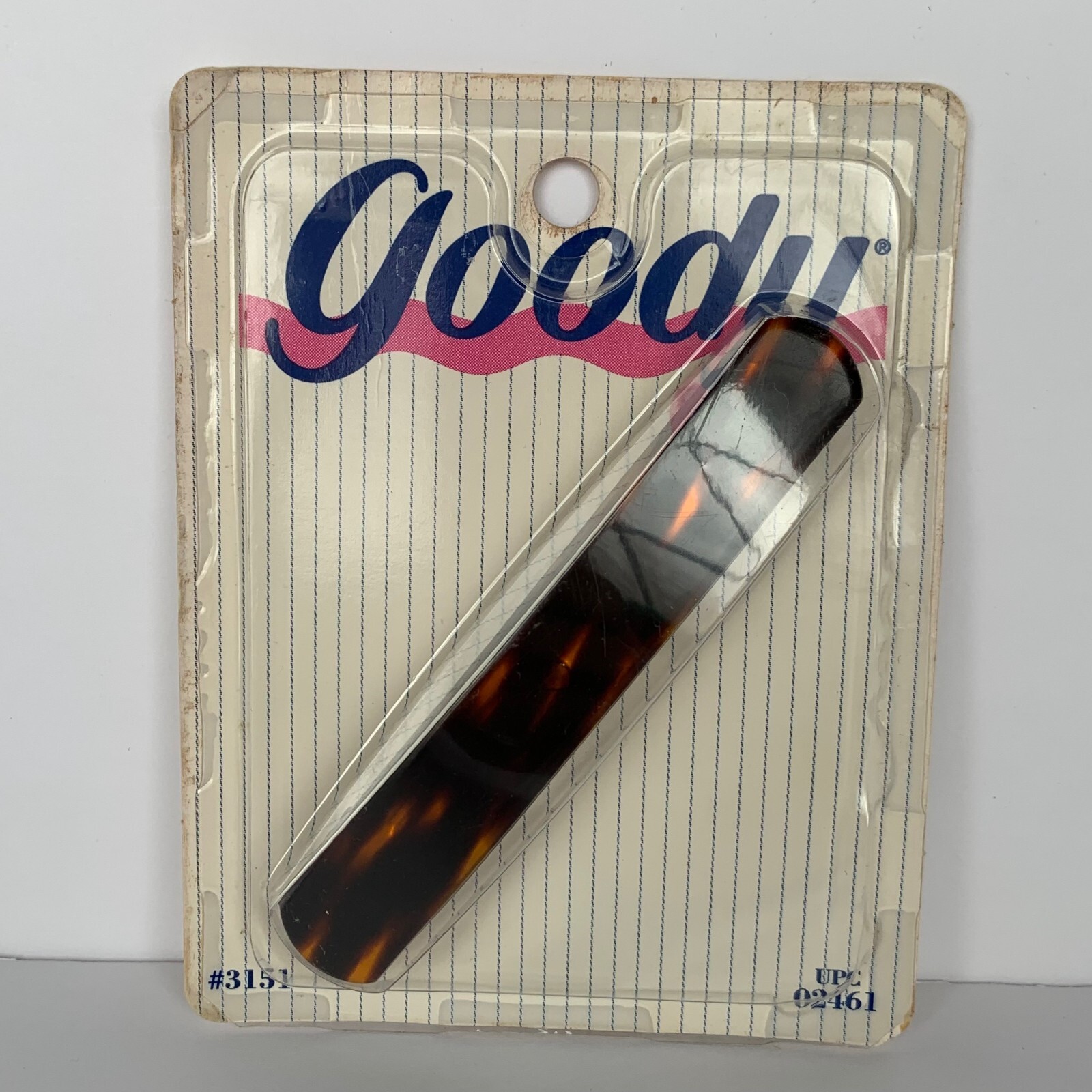 Vintage 1990 Goody Tortoise Barrette 3151, 3.75" Large Spring Clasp