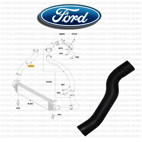 MANICOTTO TUBO CONDOTTO INTERCOOLER TURBINA FORD FOCUS II 1.6 TDCI C-MAX - Foto 4 di 4