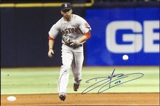 Deven Marrero Boston Red Sox Signed 12x18 Glossy Photo JSA Authenticated
