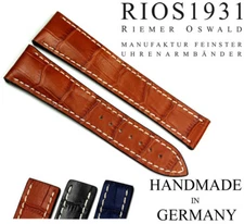 RIOS1931 20mm handmade Germany for Omega Deployant Clasp Watch Strap Band 20/18