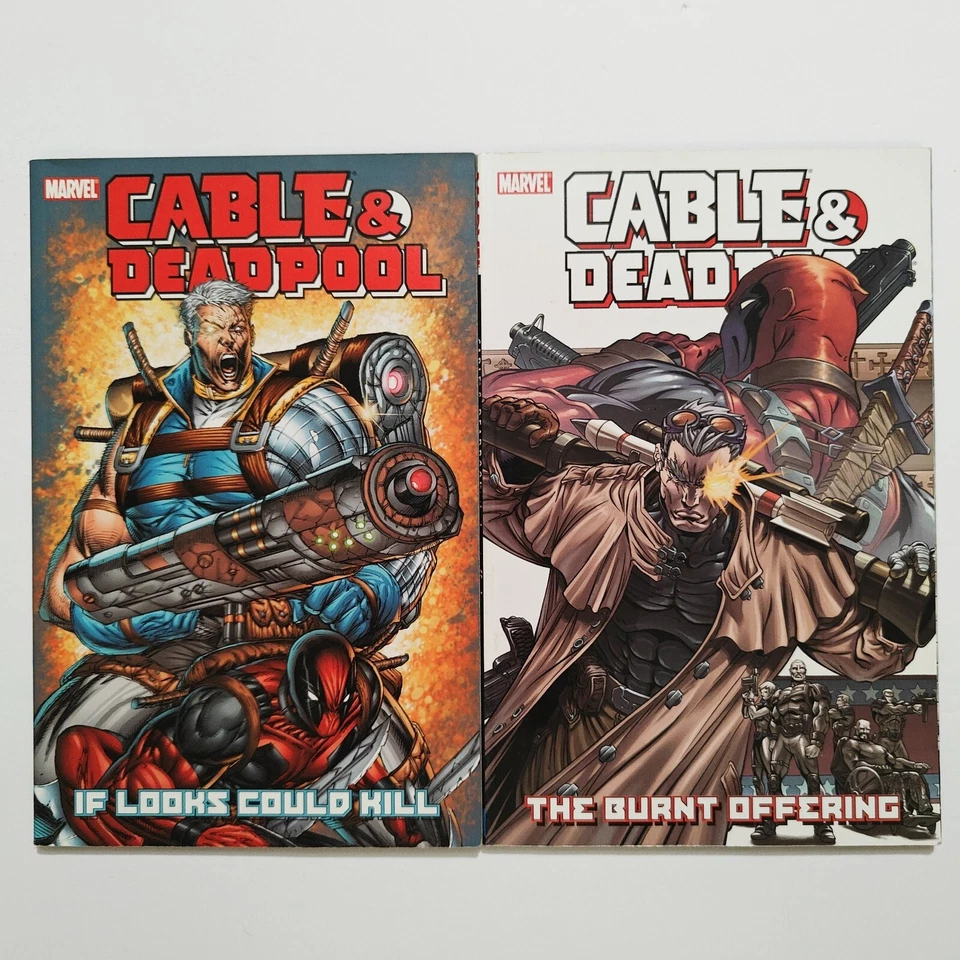 Cable & Deadpool Vol. 1-7 JUEGO COMPLETO 1ª impresión (lote de tapa blanda) TPB - EXCELENTE Foto 2 de 4