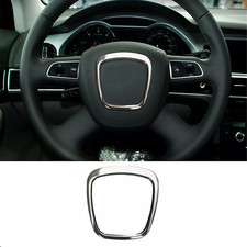 Silver Alloy Steering Wheel Center Frame Cove...