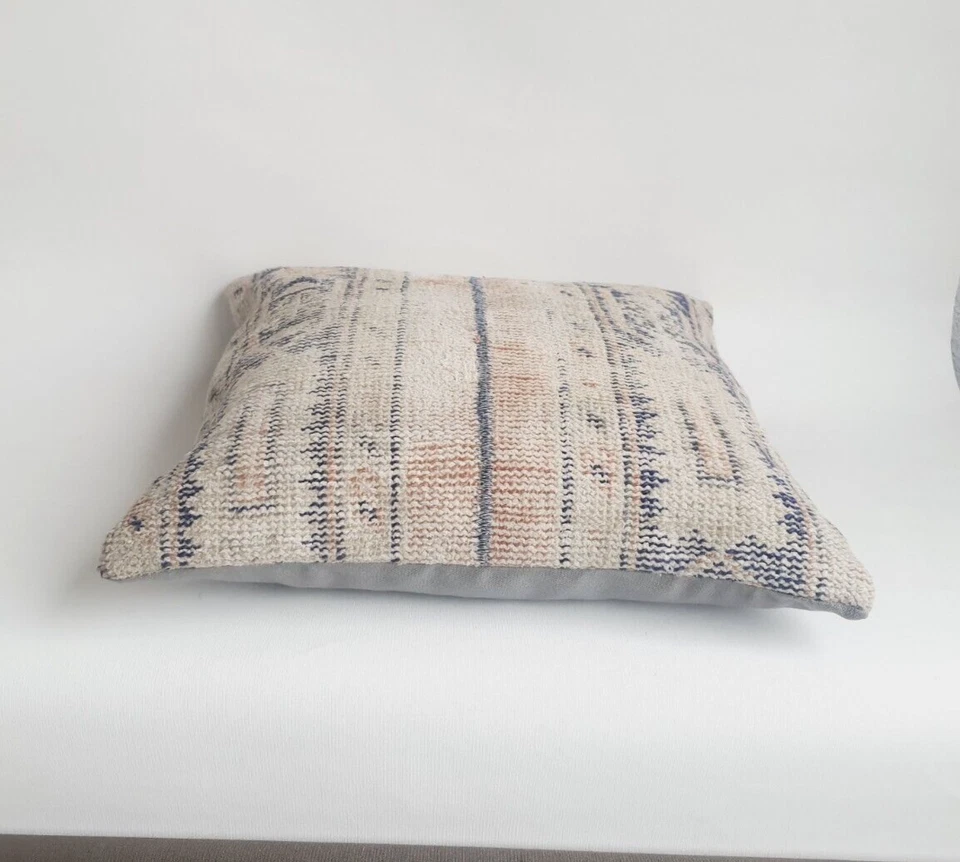 Patchwork Turkish Rug Pillow Cover , Bohemian Ethnic Pillow , Vintage Pillow - Image 4 of 4