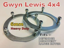 Land Rover Turret Securing Rings Heavy Duty 6mm Challenge Suspension Gwyn Lewis