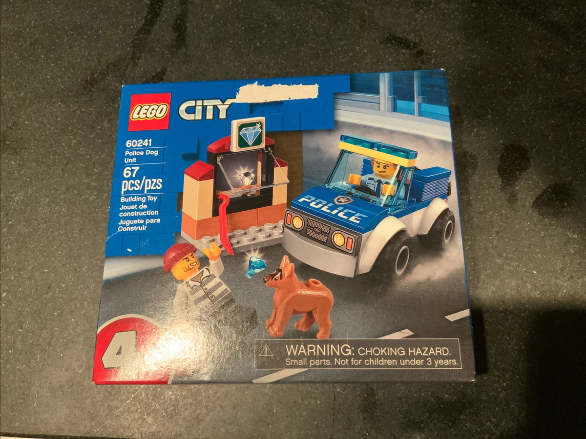 LEGO City Police Dog Unit 60241 67 Piece Building Set Toy Age 4 New In Box