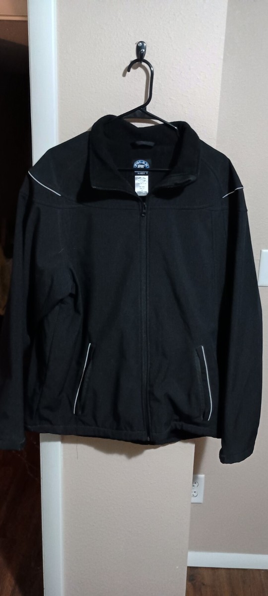Polar King by Key Jacket Black Fleece Lined Mens Size Large Polar King by Key Jacket Black Fleece Lined Mens Size Large