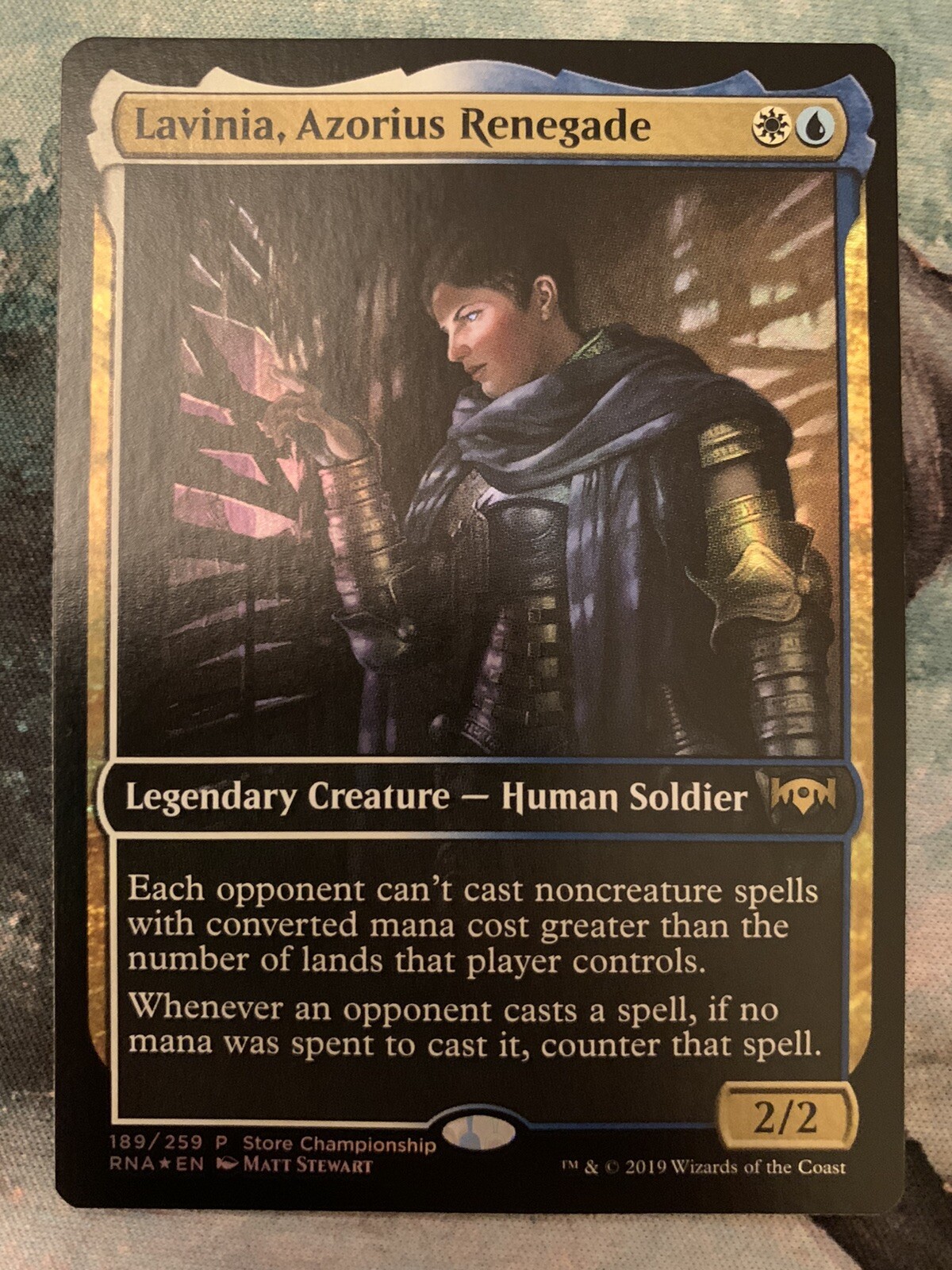 Mtg, FOIL Lavinia, Azorius Renegade. Ravnica Allegiance Store