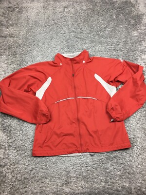 Nike ACG 3 Outer Layer Windbreaker Jacket Womens Size Large Red Light Couche
