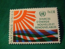 UN-Geneva-MNH Single-F.s. 1,10 New & Renewable Energy Sources-Scott G #102