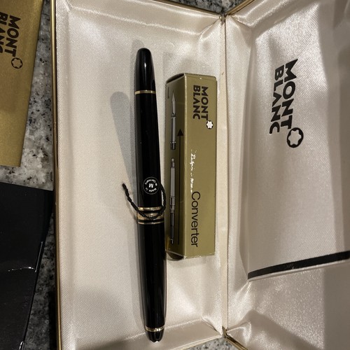 Vintage Montblanc Meisterstuck 4810 14K Gold Fountain Pen Never Used In Box - Picture 3 of 19