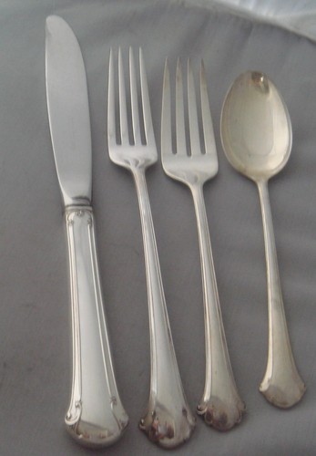 Towle Chippendale Sterling Silver Four Piece Setting Modern Blade Knife