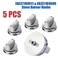 5 PACK EBZ37189611 Gas Stove Burner Replace Knobs for LG Range EBZ37189609