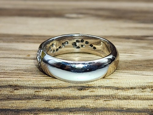 Hidalgo 18k Diamond Enamel Gentle Wave Ring Sz6.5 Lowest Price - Picture 5 of 12