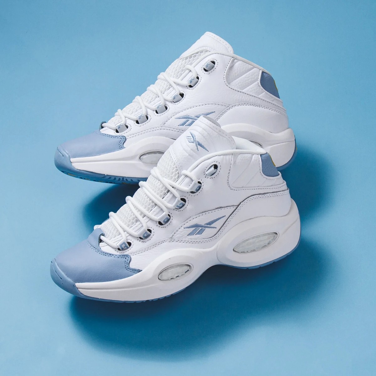 Reebok Question Mid White Blue Allen Iverson Denver Nuggets GW8854