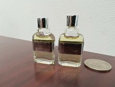 2 VINTAGE GIVENCHY GENTLEMAN 0.1 oz / 3 ML EDT Miniature Splash As Pictures