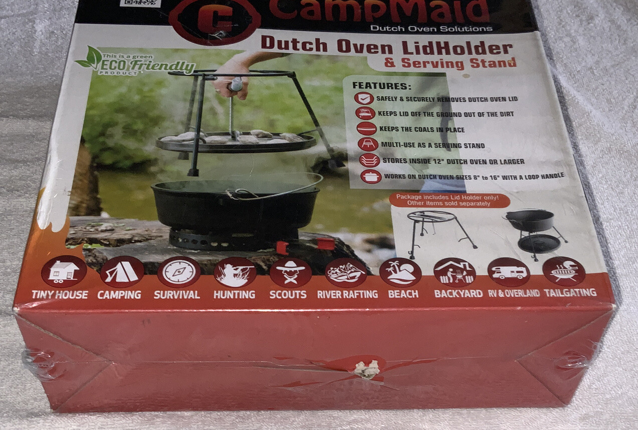 CampMaid Dutch Oven Lid Holder & Serving Stand eBay