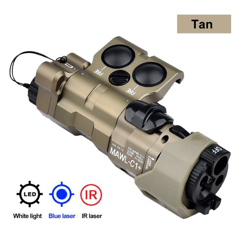 WADSN Metal MAWL C1 Visible Laser / IR Pointer light / M600C White Light Hunting - Picture 7 of 29