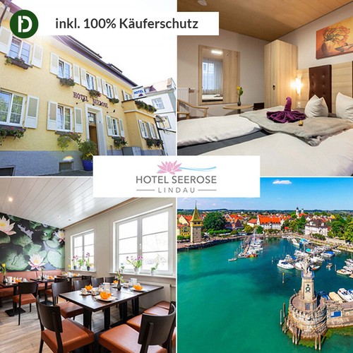 4 Tage Urlaub in Lindau am Bodensee im Hotel Seerose mit Frühstück