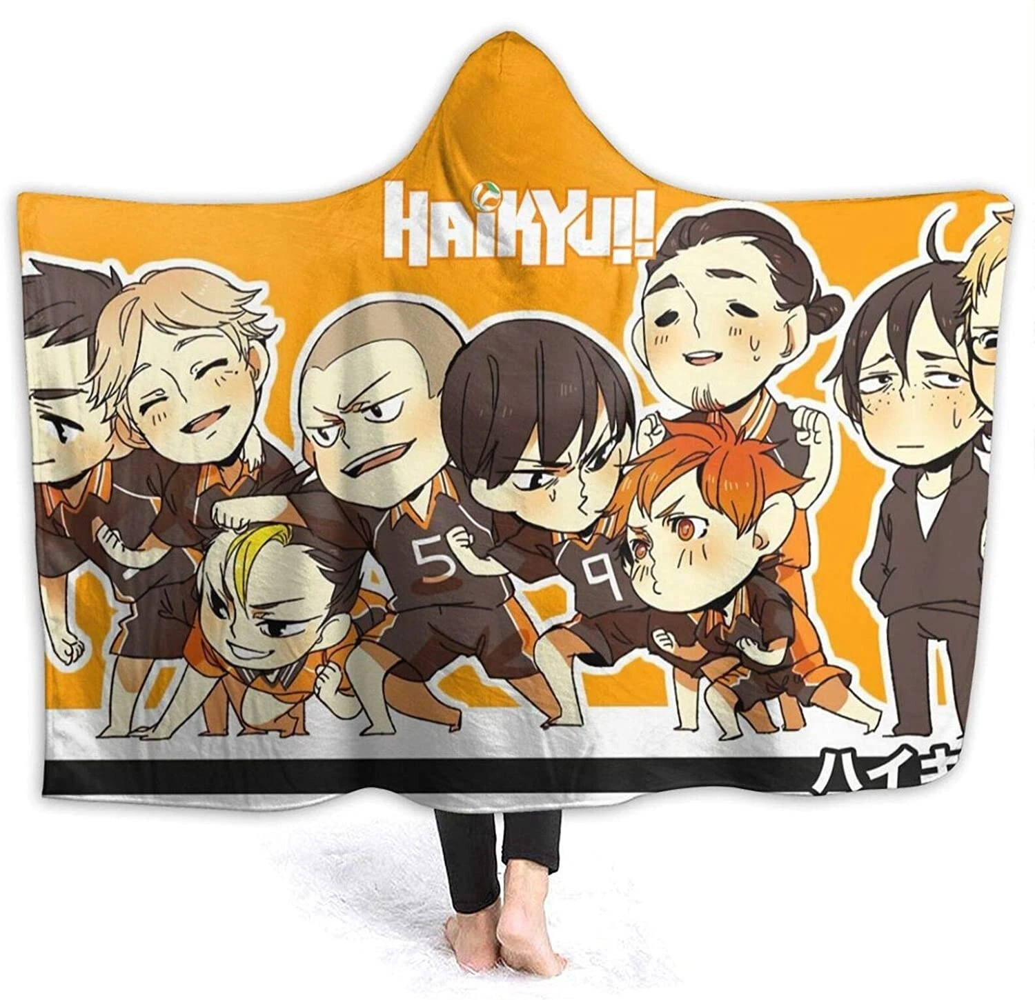 Haiikyuu Hooded Blanket