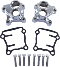 Drag Specialties Chrome Lifter Block Covers 99-17 Harley Dyna Touring Softail