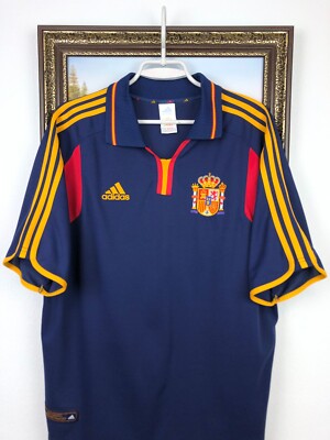 Spain Away football shirt 1999 Soccer Adidas Mens Jersey Camiseta