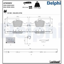 Satz Bremsbeläge 24268172 Bremsklötze vorne für BMW 4-er Gran G26 I4 X3 G01
