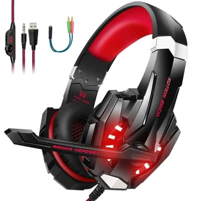 AUDBURN Gaming Headset Kabelgebunden Anti-Lärm Surround Sound Micro PS4 PS5...