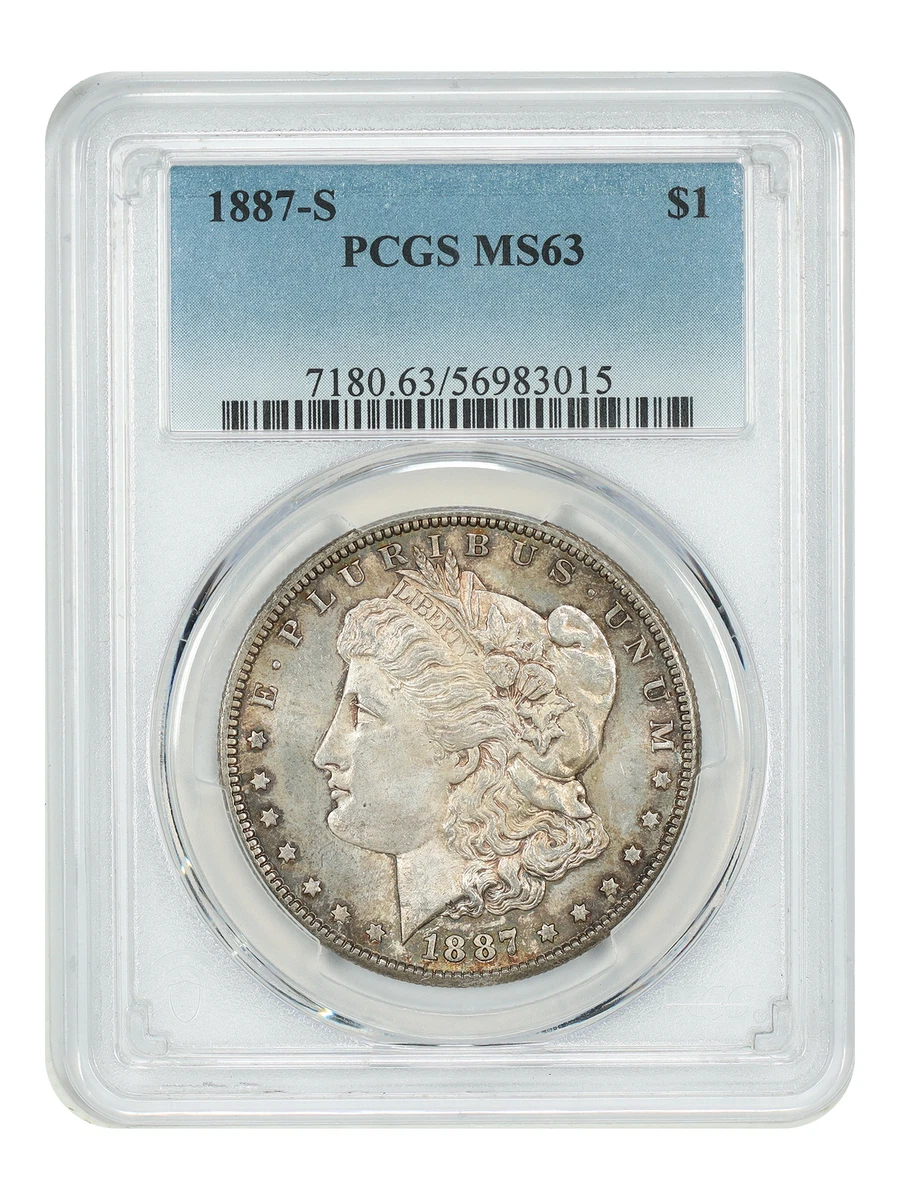MS 63 Graded 1887 Year Morgan US Dollars (1878-1921) for sale | eBay