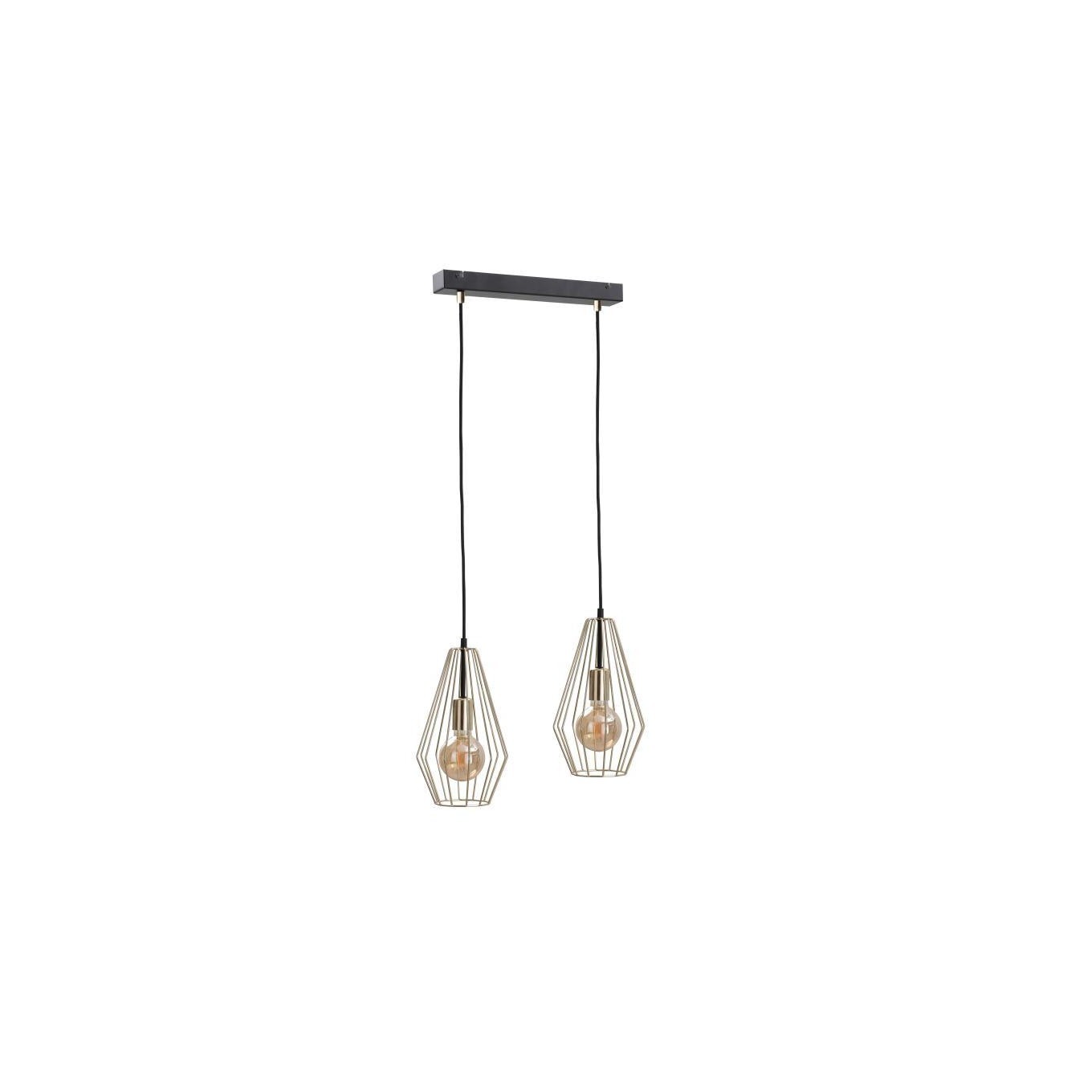 GEO GOLD 548 Loft Pendant Light 2xE27